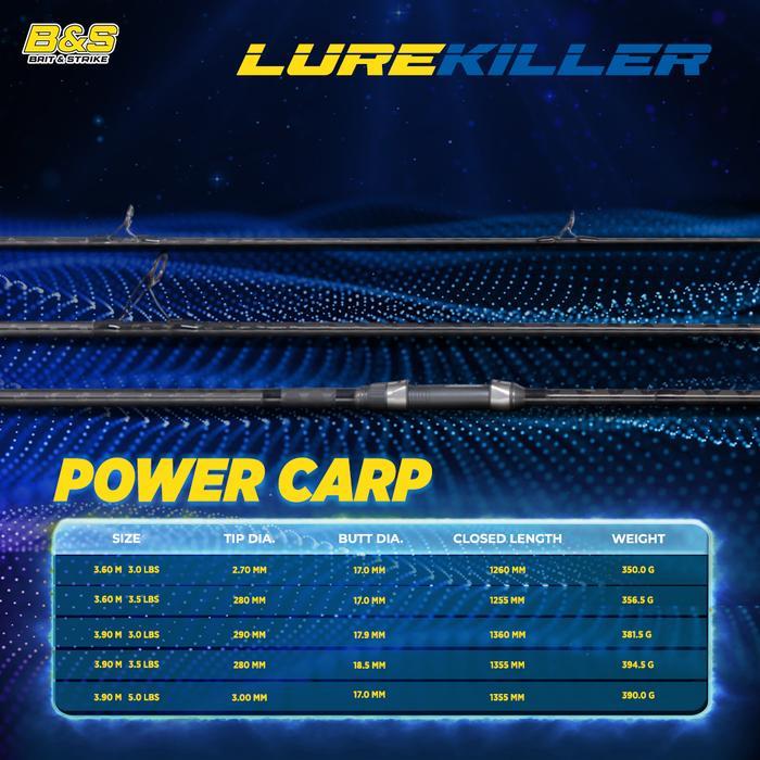 Lurekiller Power Carp Joran Pancing pasiran 3.9M Joran Surf kuat JP010 Gratis Ongkir