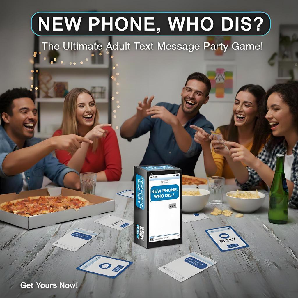 New Phone, Who Dis? Texting Card Game for Adults, Themed Party Game, Fun Icebreaker for Adults,