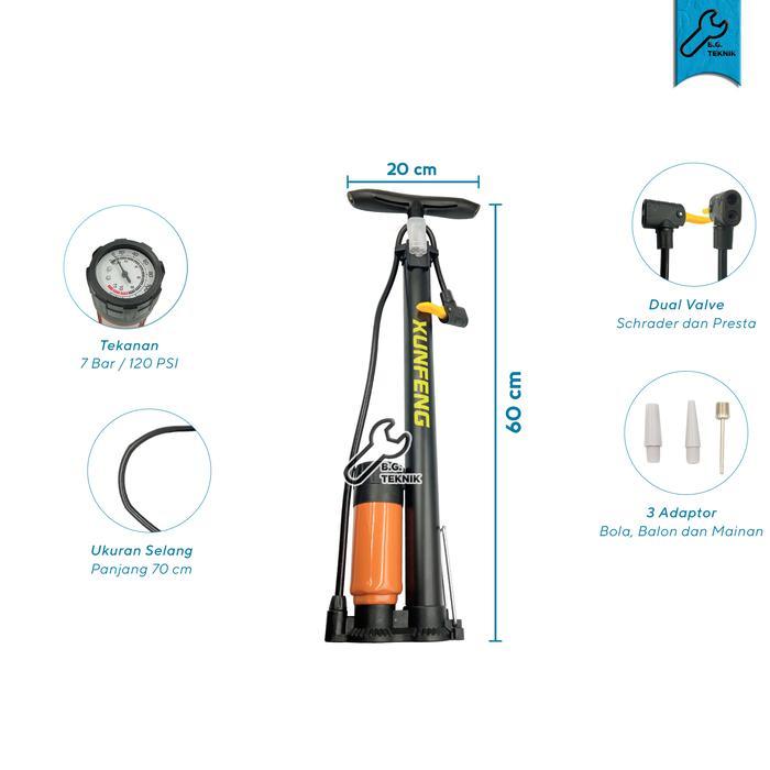 Pompa Angin Besar / Kecil Pompa Bola / Balon / Mainan / Sepeda / Motor
