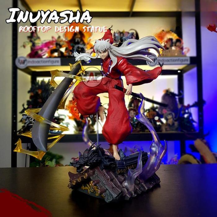 Action Figure Statue Inuyasha Rooftop & Kikyo Fire Phoenix Design Recast
