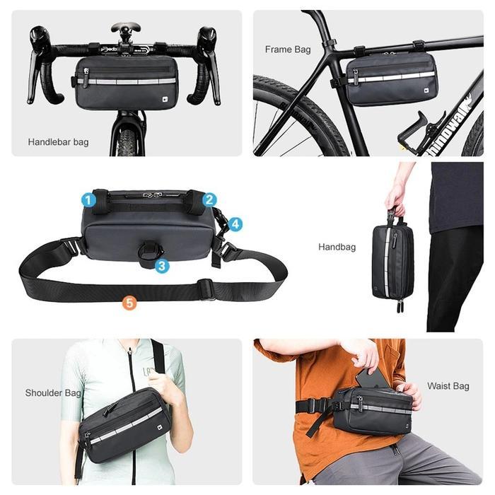 Rhinowalk X20990 Handlebar Bag Tas Stang Sepeda Roadbike Gravel Bike