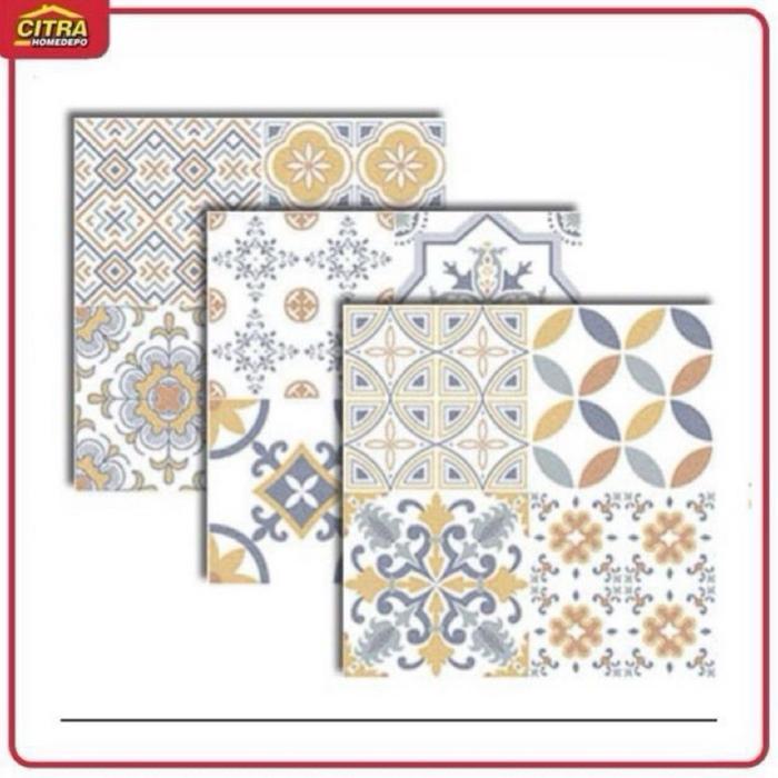 Milan Keramik Lantai Dinding Decoratif Vintage Size 50x50 Cocok Untuk Lantai Dan Dinding