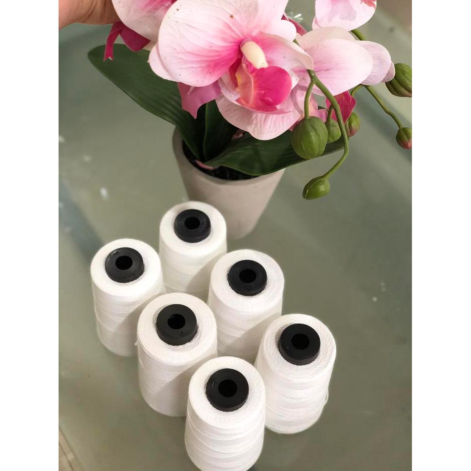 "New" Benang Jahit Karung Polyester 20/6 PE Cap Jody putih