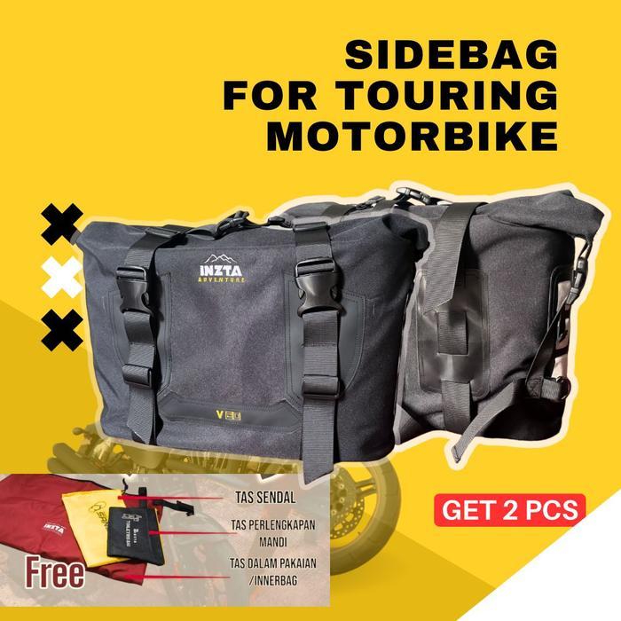 Inzta Adventure 2 Pcs, Tas Touring Motor Xsr, Versys 250, Ktm, Cb150X
