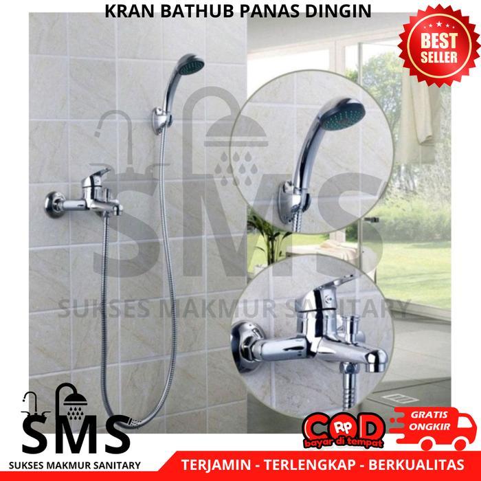 Toto - Vercelli Kran Bathub Panas Dingin Bonus Shower Lengkap Air