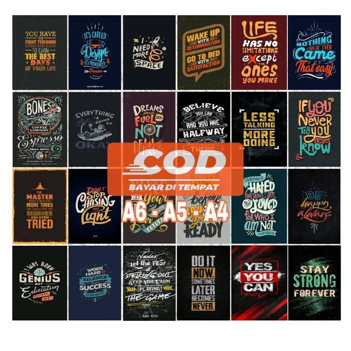 POSTER MOTIF KATA2 KEREN 50 PCS/POSTER DINDING KEREN /HIASAN DINDING AESTHETIC/ POSTER MURAH KEREN