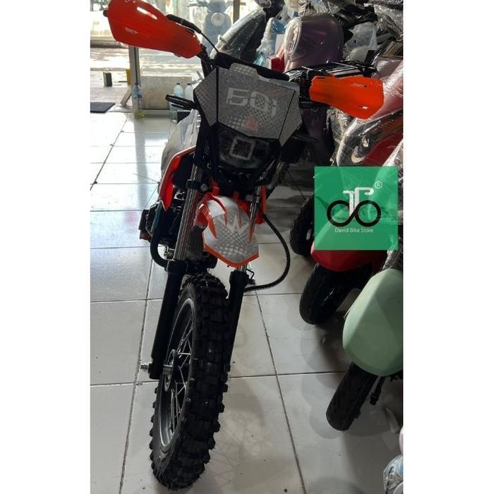Murah MiniMotor Trail (Medium Trail) Jaguar Jackle MURA 50cc 4tak Matic Lampu Terbaru Elegan - hitam