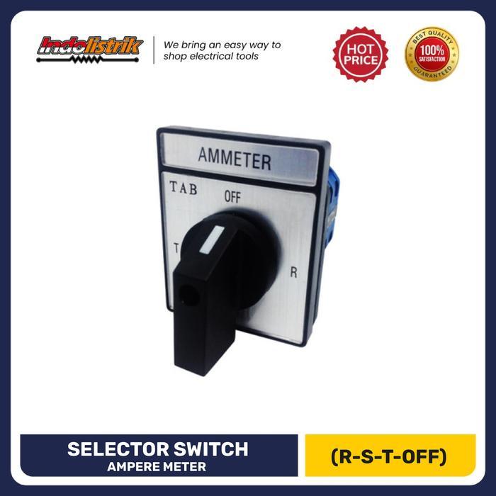 Terlaris Selector Switch Ampere Meter Amperemeter TAB CA10-A048 - Mutu Terjamin SALE