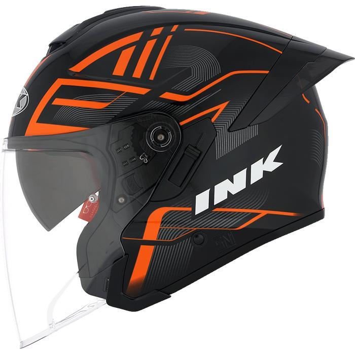 ORIGINAL HELM INK TERRA 2 #1 - BLACK/ORANGE READY STOCK