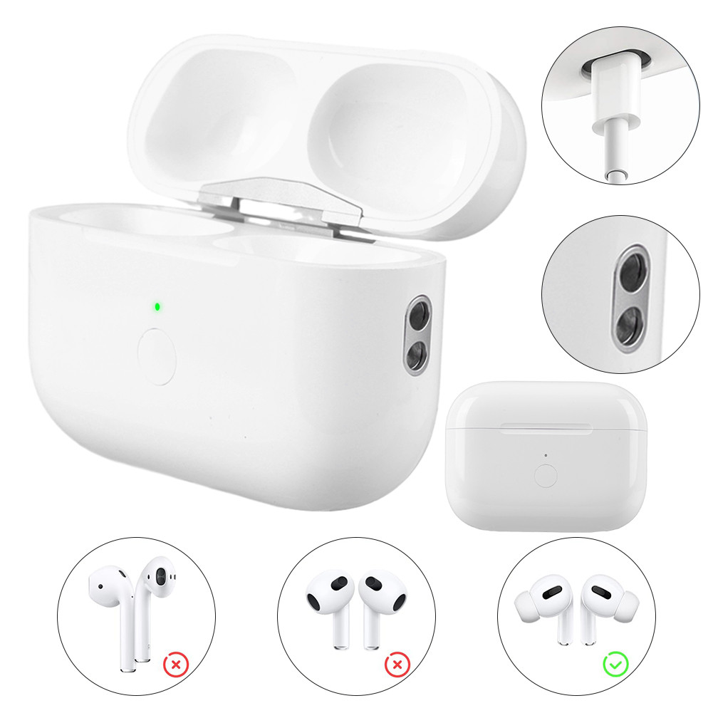 Wireless Charging Case Replacement for Airpods Pro 1 2 Earphone Charger Box with Bluetooth Pairing