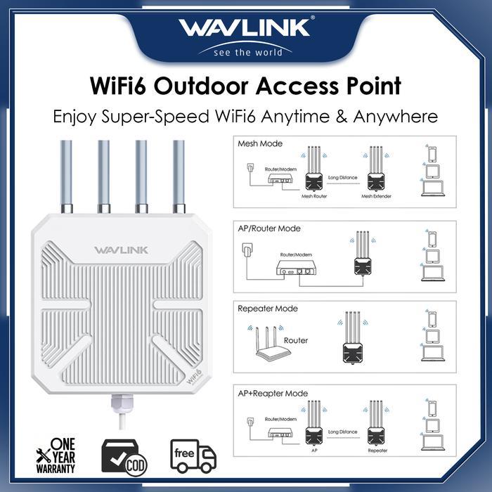 New Best Quality 100% Original Wavlink Access Point Outdoor Wifi 6 Ax3000 - Wifi Mesh Luar Ruangan