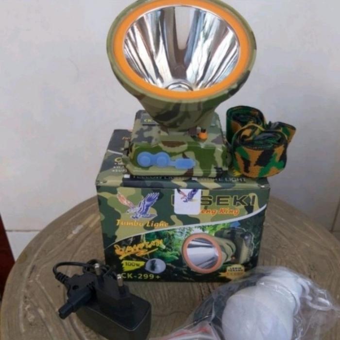 Senter Kepala 100 Watt Kiseki Ck 299 Bonus Bohlam