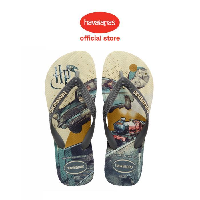 [ONLINE EXCLUSIVE] Havaianas 7469 - Harry Potter Beige/Gray Steel - Sandal Pria Gratis Ongkir