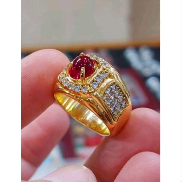ser Batu cincin mustika lipan Siam bulat 6mm harga termurah dan Terlaris
