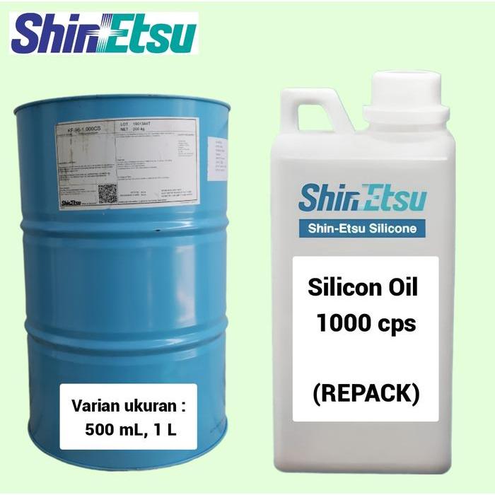 Minyak pelumas Silikon / Silicon / Silicon Oil 1000 Cps murni SHINETSU Japan - 1 Liter