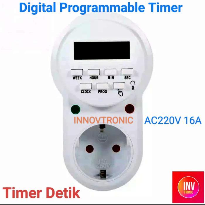 Timer Detik 220V 8 Times Second Digital Pond Feeder Timer Control
