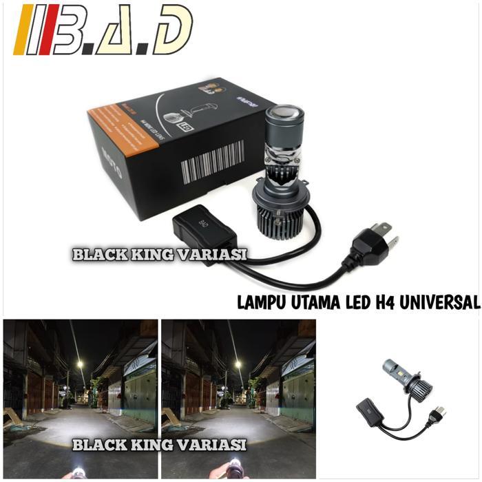 Ze60 Lampu Utama H4 Led Lampu Mini Proji Projie Lampu H4 Mini Projie Moto Mobil Lampu Projie Mini