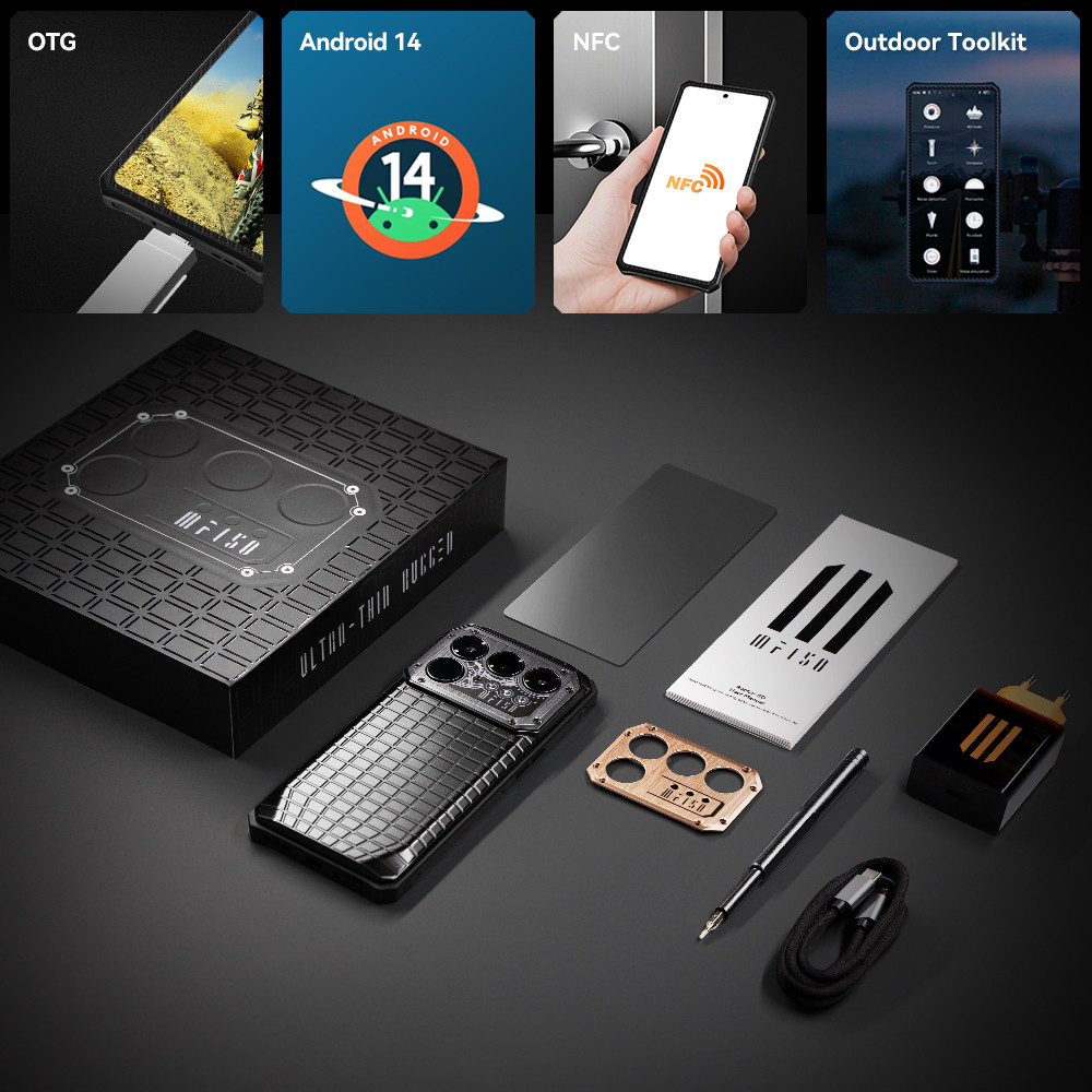 IIIF150 Raptor 5G Rugged Smartphone Android 14 Rugged Mobile Phone 6.78'' 120Hz AMOLED Display