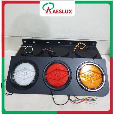 Stoplamp Bulat Hino Hitam 283 Lampu Belakang Truk Lampu Rem Truk