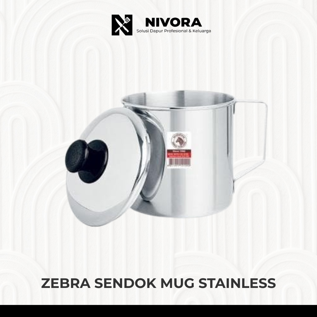 Zebra mug tutup stainless steel Zebra