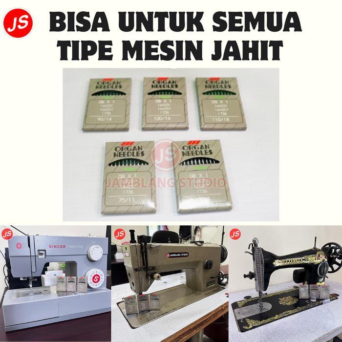 Jarum Mesin Jahit Organ DB Original Jarum Hitam