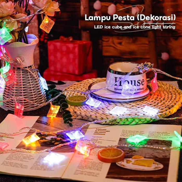 Lampu Hias LED Dekorasi Rumah 5 Meter Lampu Tumbler Warna-Warni