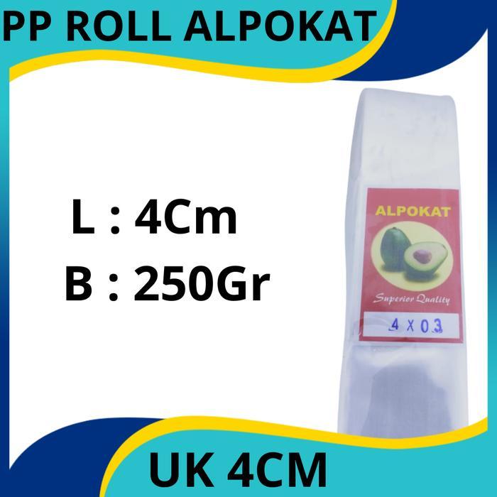 [] [ distoreku ] TERMURAH 250gr PP ROLL 4CM PLASTIK PP ROL MURAH PANJANG ALPOKAT