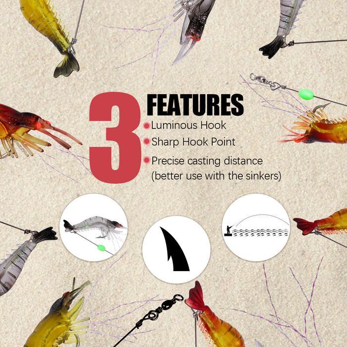 9 Cm Lembut Udang Ikan Laut Pancing Umpan Lembut Memancing Umpan Dengan Hook Wobbler Silikon