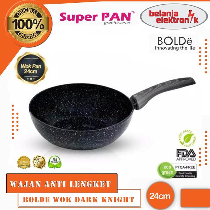 WAJAN BOLDE WOK 24 CM DARK KNIGHT ANTI LENGKET