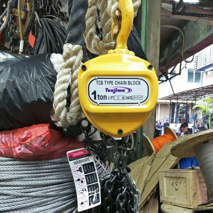 CHAIN BLOCK 1 TON 3 METER TAKEL 1 TON 3 METER Tenjima
