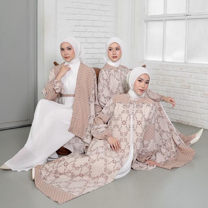 Joley Cloth - Raya Series Marsya Dress Lebaran 2026 Terbaru Elegant Baju Seragaman Keluarga Gamis