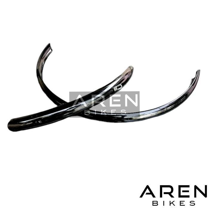 SPAKBOR SEPEDA POLYGON TOURING HITAM LENGKUNG FENDER SLEBOR MTB FEDERAL 26 700 700c CITY BIKE CTB