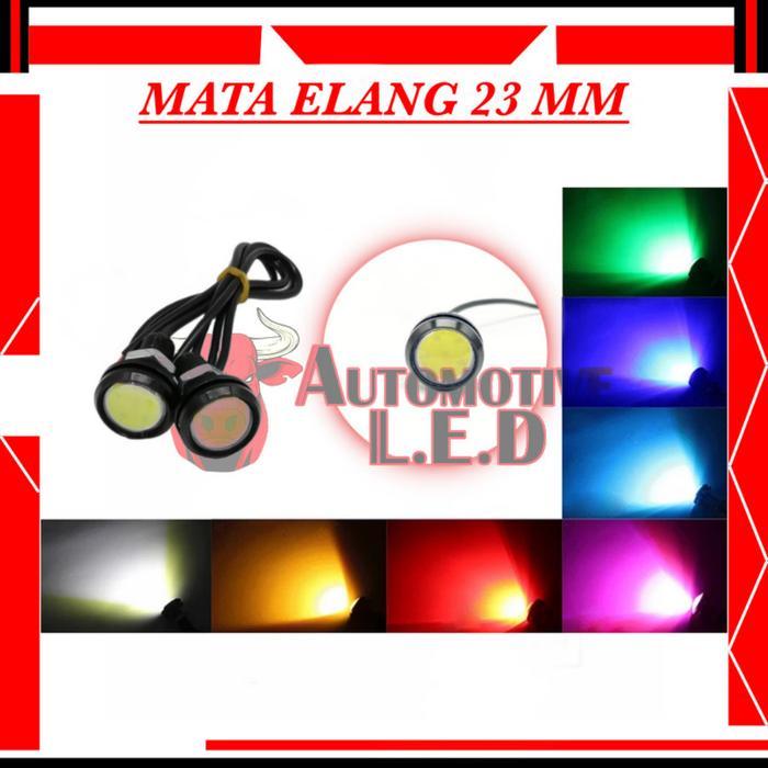 "New" MATA ELANG COB 23 MM ALUMINIUM WATERPROOF EAGLE EYE MATA KUCING AES LAMPU SEN MOTOR MATA ELANG