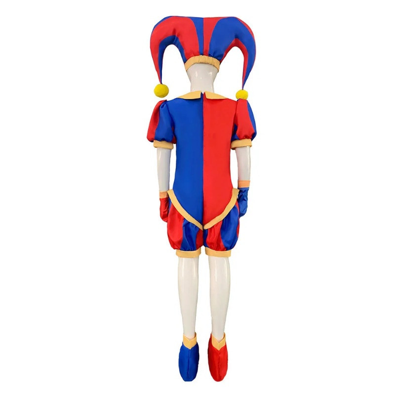 The Amazing Digital Circus Pomni Cosplay Costume Uniform Jumpsuit Hat Bodysuit Human For Adult Kids