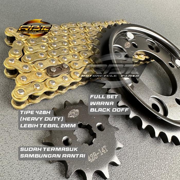 "New" GEAR GIR SET PAKET SUPRA X 125 HELM IN 36T 38T 428H