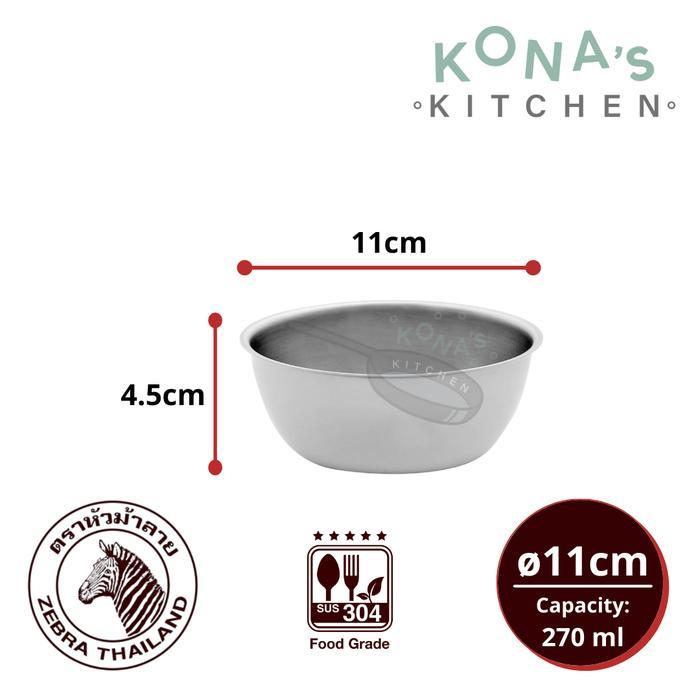 ZEBRA BOWL 11 CM (224111) / MANGKUK STAINLESS