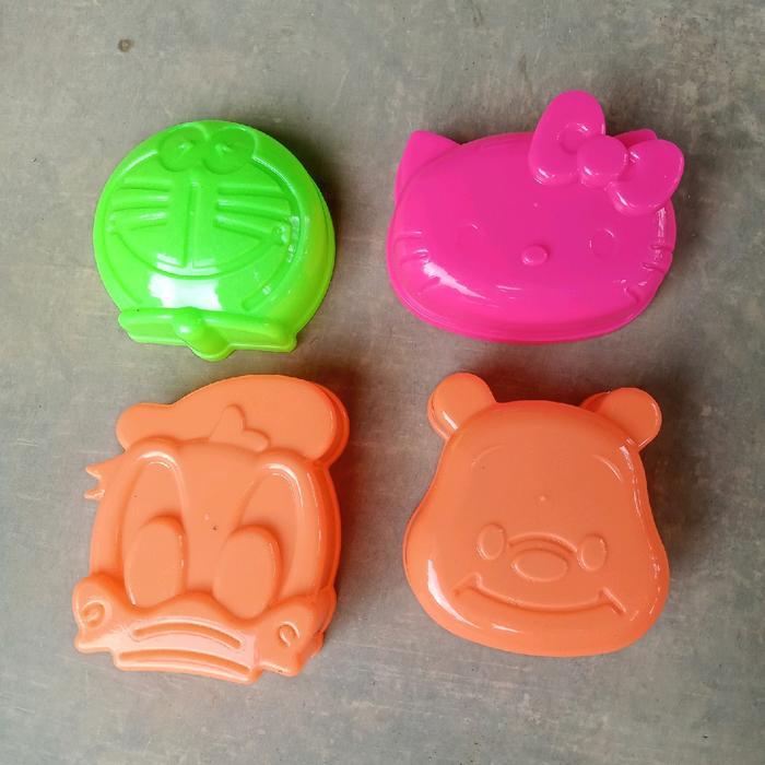 Cetakan nasi bento jelly agar agar 4 karakter