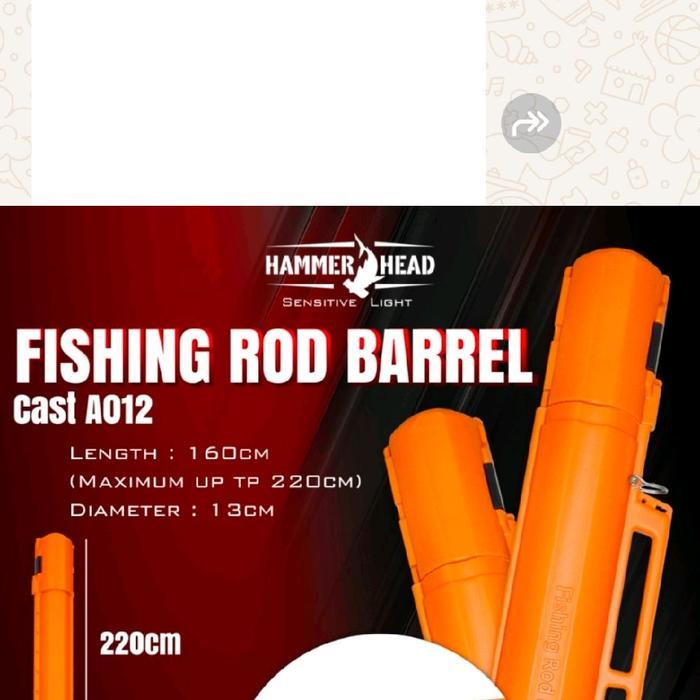 Tas Pancing Joran Hammerhead Tabung Barrel 160 - 220 Cm