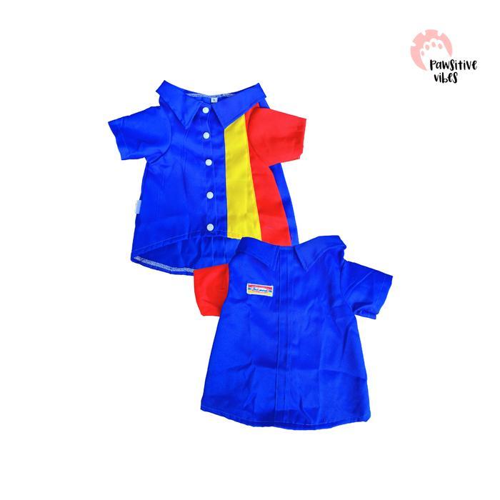 Kostum Kucing Seragam Indomaret - Baju Kucing Anjing Lucu Cowok Cewek - Baju Kucing Anjing Kelinci