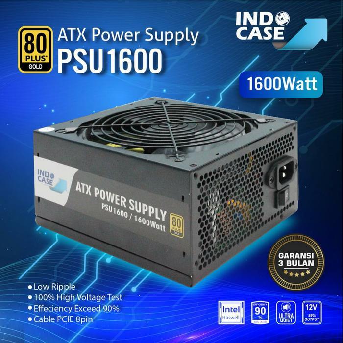 PSU1600 - PSU1600W MINING 80+ GOLD - INDOCASE