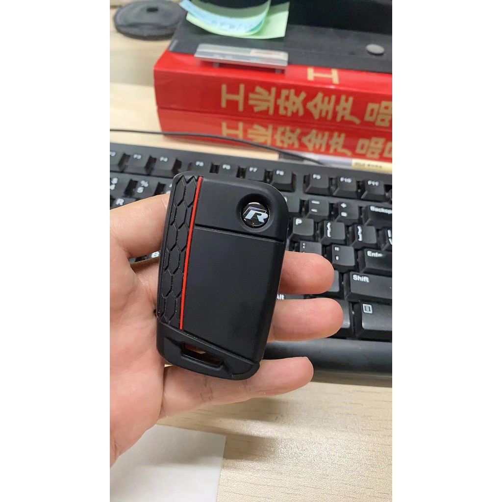 Car Key Sticker Auto Control Keychain Accessories For Volkswagen VW Rline R GTI Golf Polo Passat