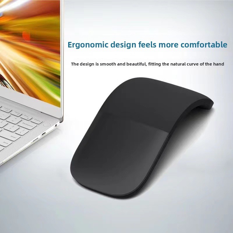 BEST PRICE Bluetooth Foldable Wireless Ergonomic Arc Touch Computer Mouse Silent PC Mouse Folding Bl