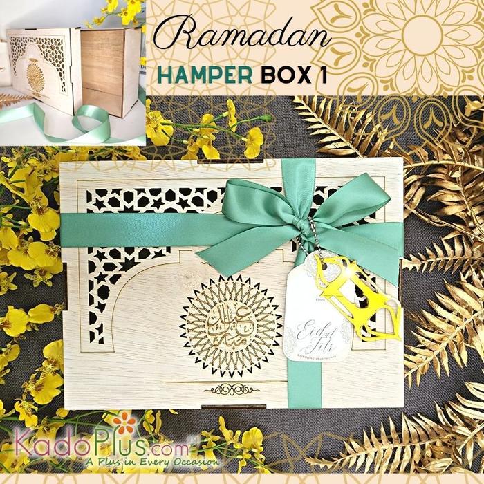 BOX HAMPERS LEBARAN BOX KAYU LASER CUT CUSTOM