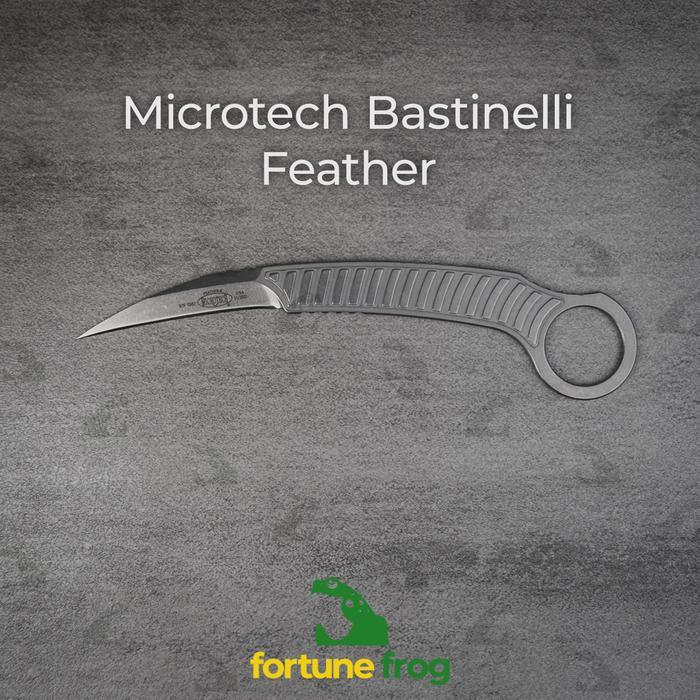 terlaris, best seller Microtech Bastinelli Feather Tactical Karambit Knife 100% ori