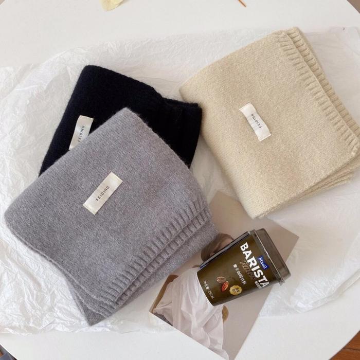 Syal Rajut Korea Syal Winter Syal Musim Dingin Syal Leher Auntum Scraft Winter Syal Knit Promo