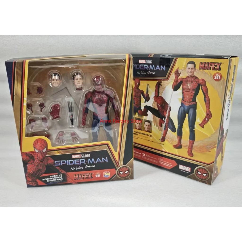 in stock Medicon Toy Mafex 241 Tobey Maguire Spider Man No Way Home Friendly Action Figure