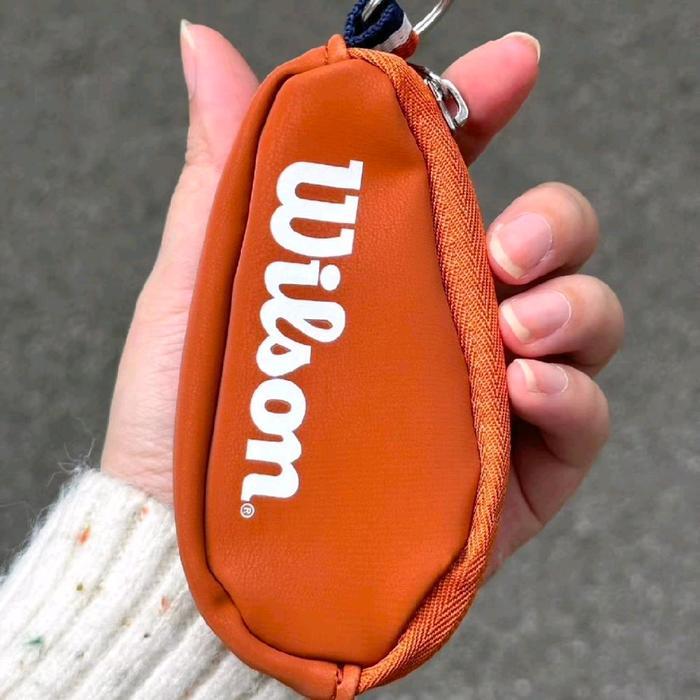 Wilson Roland Garros Gantungan Kunci Tas Mini Coklat Roland Garros Miniature Gantungan Aksesoris Tas