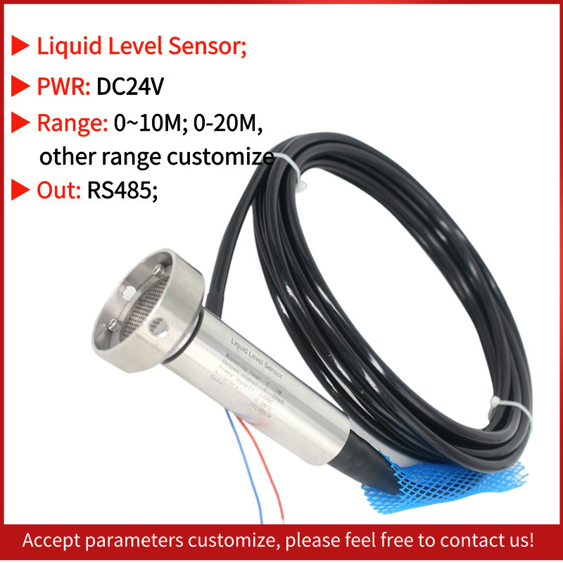FLASH SALE    RS485 Anti-blocking Liquid Level Transmitter Tank Level Sensor Sewage Water Tank Level