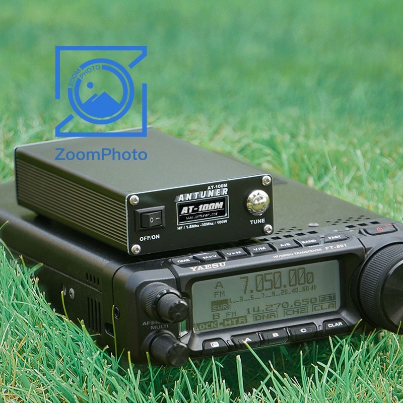 JUAL  ANTUNER AT-100M Universal HF Antenna Tuner 1.8Mhz-30Mhz 100W SWR Power Meter for Yaesu 8T3OX T