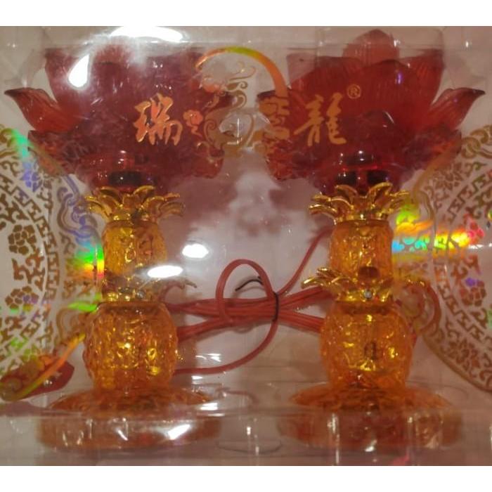 Lampu Sembahyang Nanas Kuning Teratai